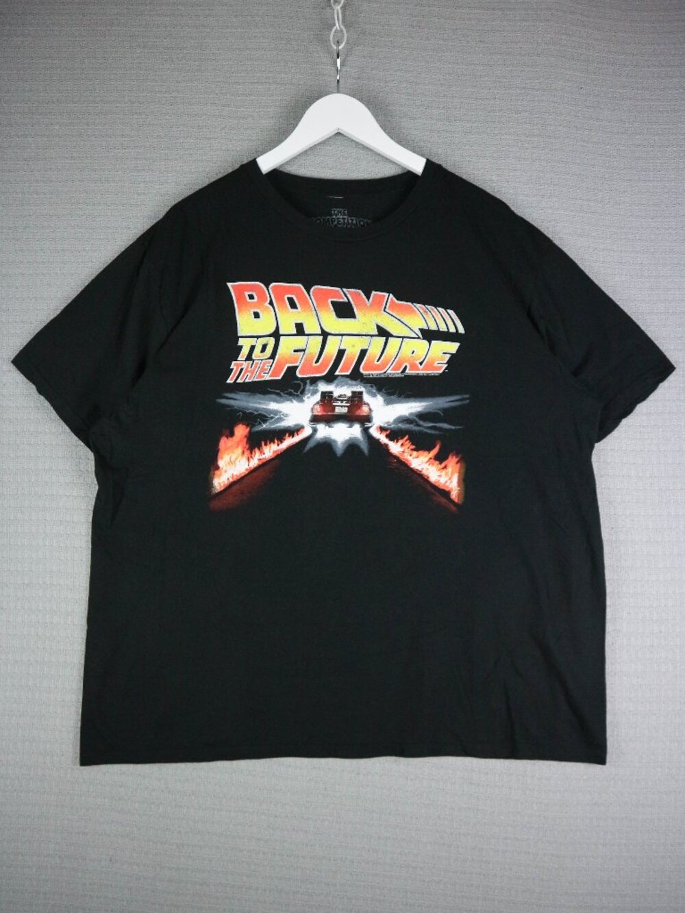 The Competition Back to The Future Mens XL Black Cotton Shirt